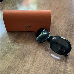 Tory Burch barely worn sunglasses with case